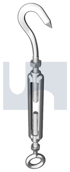 Turnbuckle Hook+Eye Ss316 M6 X 90 Hec